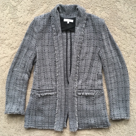 IRO Rare Quanto Checked Boucle-Tweed Blazer Jacket - Picture 7 of 16